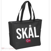 Skal Norwegian Phrase Saying Gift Cheers In Norway Tote Bag thumb 2