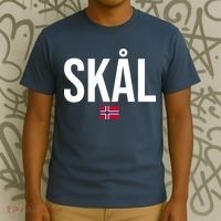 Skal Norwegian Phrase Saying Gift Cheers In Norway T-Shirt thumb 3