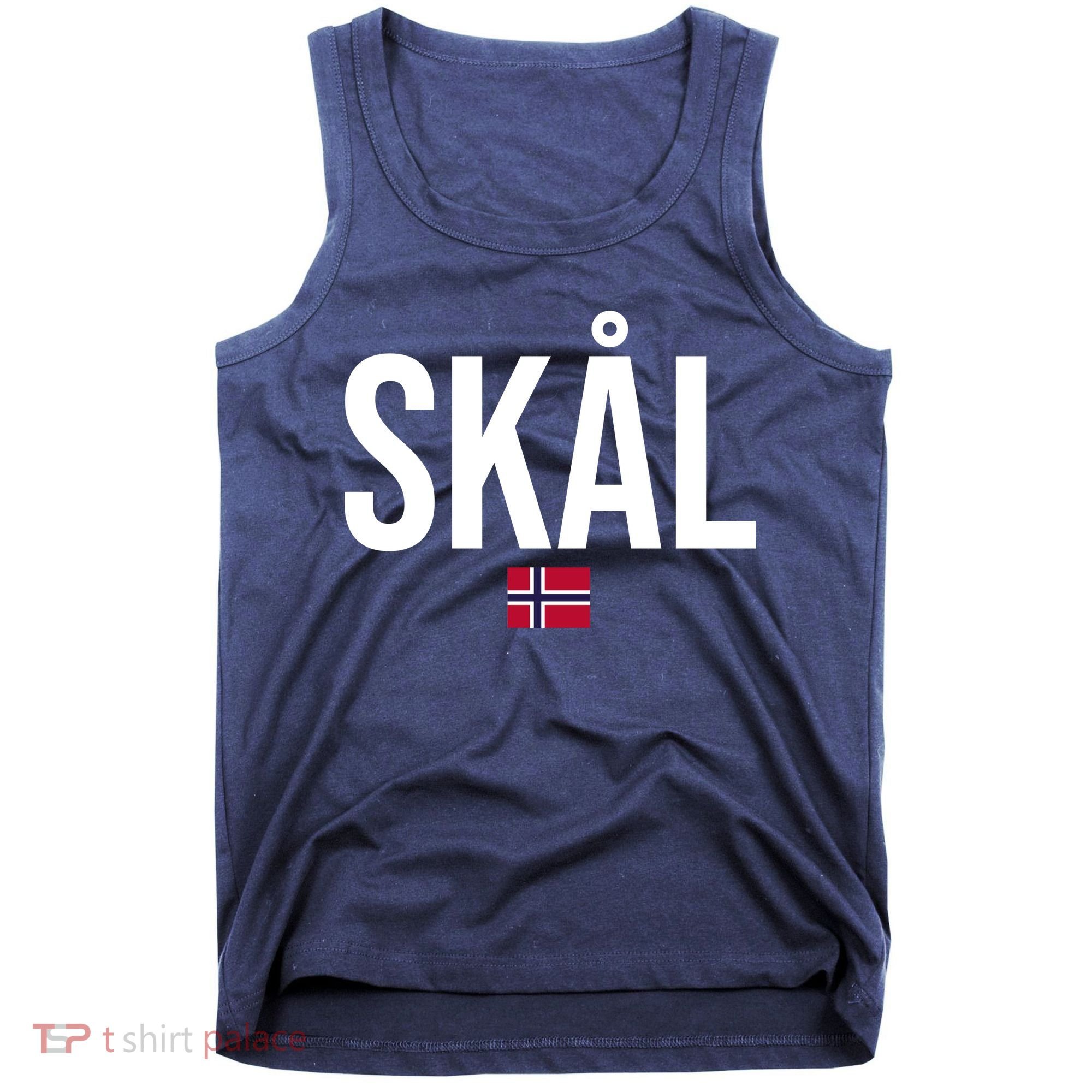 Skal Norwegian Phrase Saying Gift Cheers In Norway Tank Top