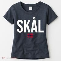 Skal Norwegian Phrase Saying Gift Cheers In Norway Women's T-Shirt thumb 0