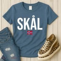 Skal Norwegian Phrase Saying Gift Cheers In Norway Women's T-Shirt thumb 3