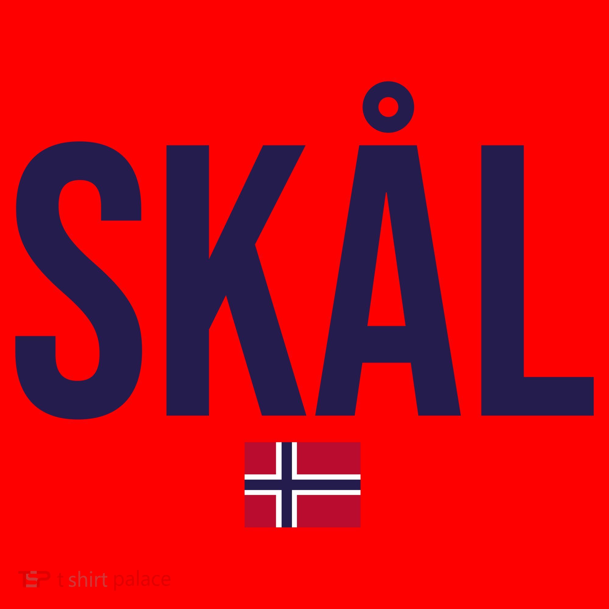 Skal Norwegian Phrase Saying Gift Cheers In Norway Santa Hat