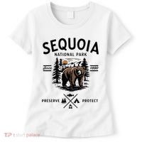 Sequoia National Park Grizzly Bear Camping California 1890 Women's T-Shirt thumb 0