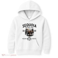 Sequoia National Park Grizzly Bear Camping California 1890 Kids Hoodie thumb 0