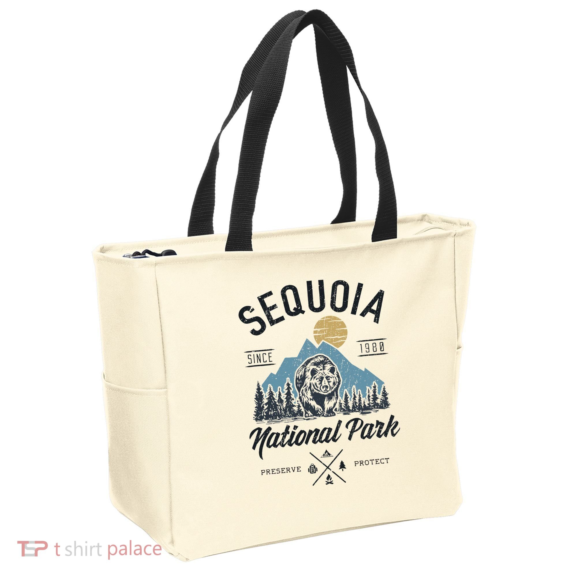 Sequoia National Park Novelty Hiking Camping Tote Bag