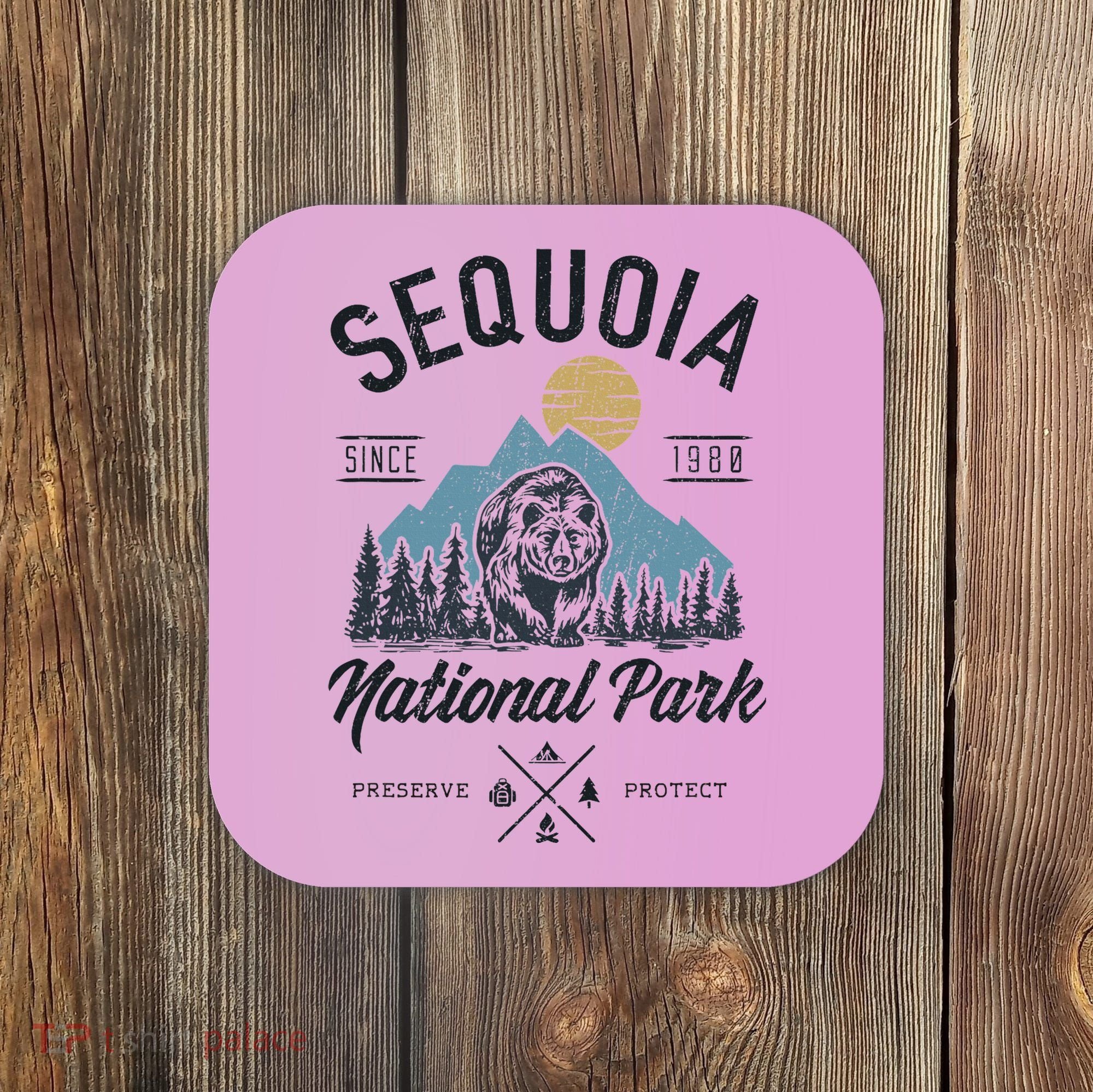 Sequoia National Park Novelty Hiking Camping Coaster