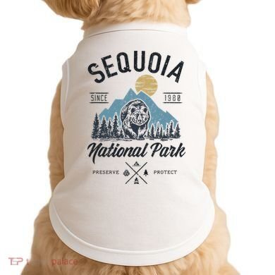Sequoia National Park Novelty Hiking Camping Doggie Tank