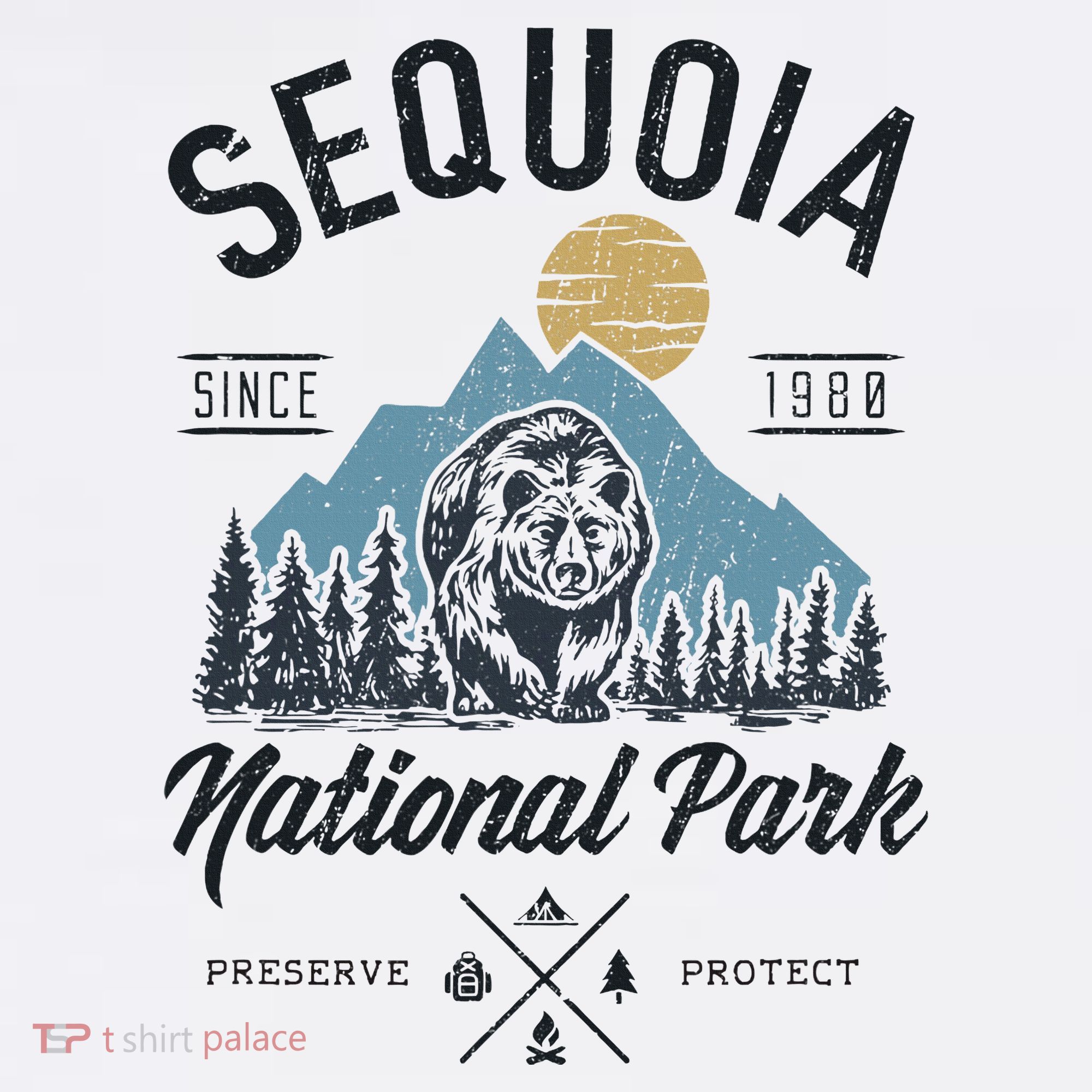 Sequoia National Park Novelty Hiking Camping Apron