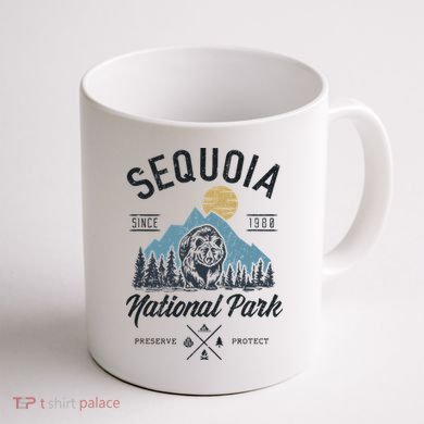 Sequoia National Park Novelty Hiking Camping Coffee Mug back