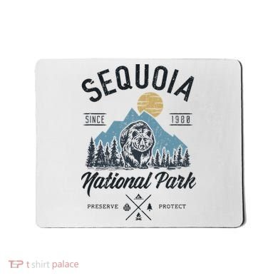 Sequoia National Park Novelty Hiking Camping Mousepad