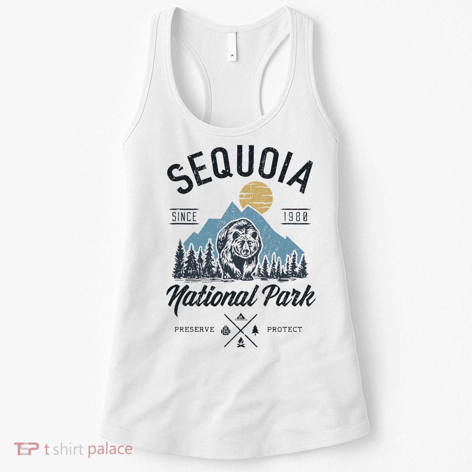Sequoia National Park Novelty Hiking Camping Women's Tank Top