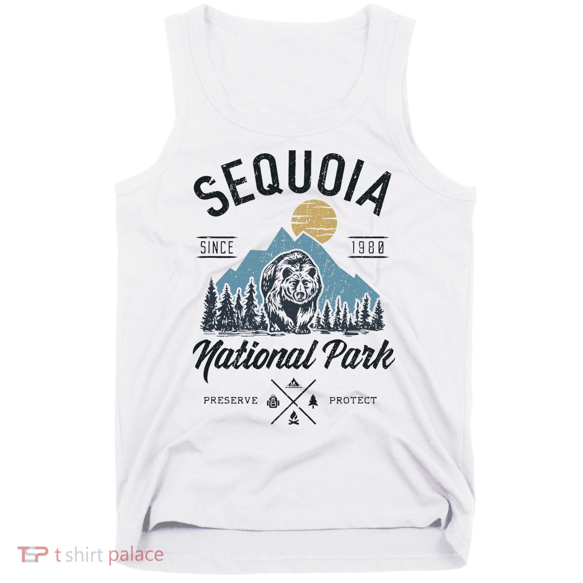 Sequoia National Park Novelty Hiking Camping Tank Top