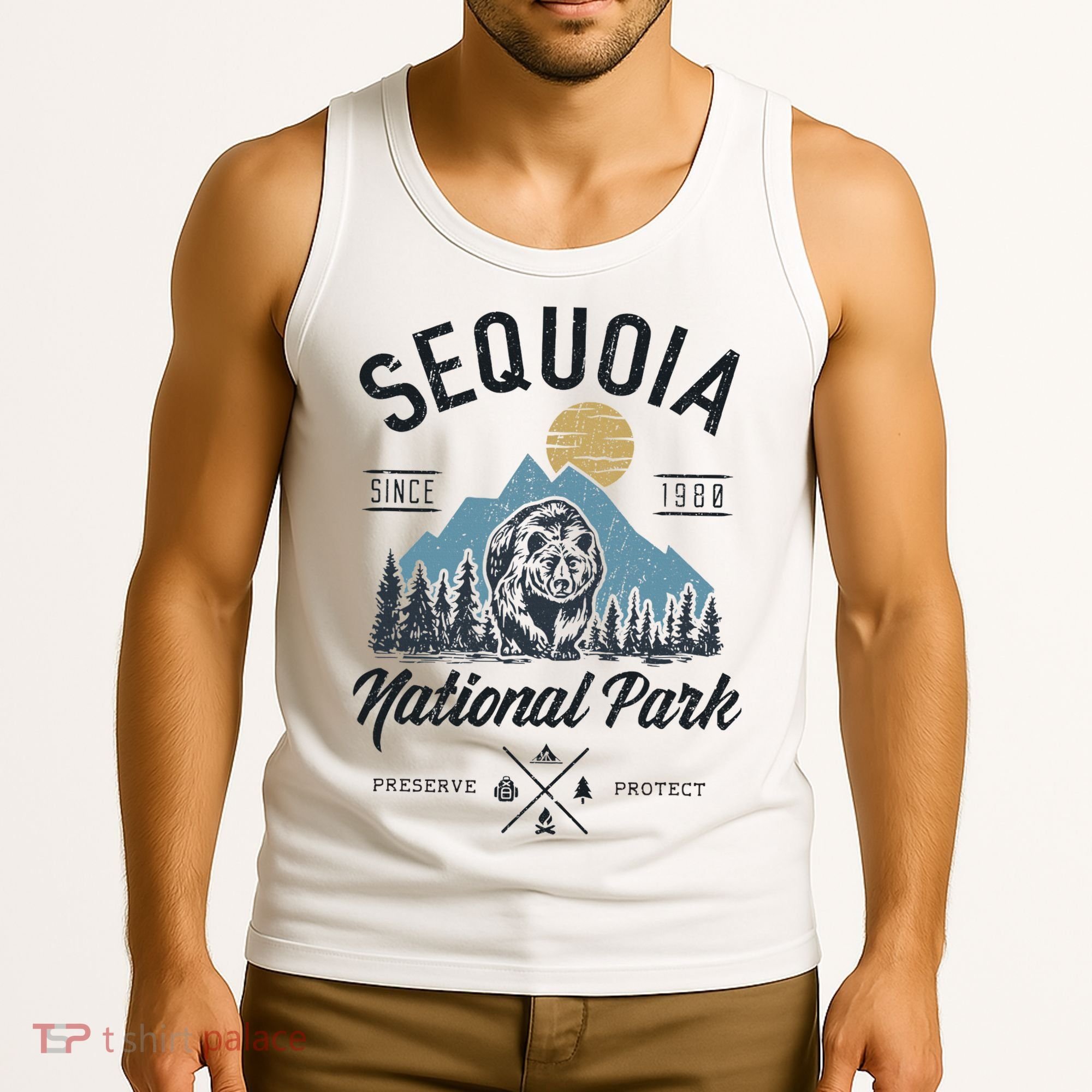 Sequoia National Park Novelty Hiking Camping Tank Top