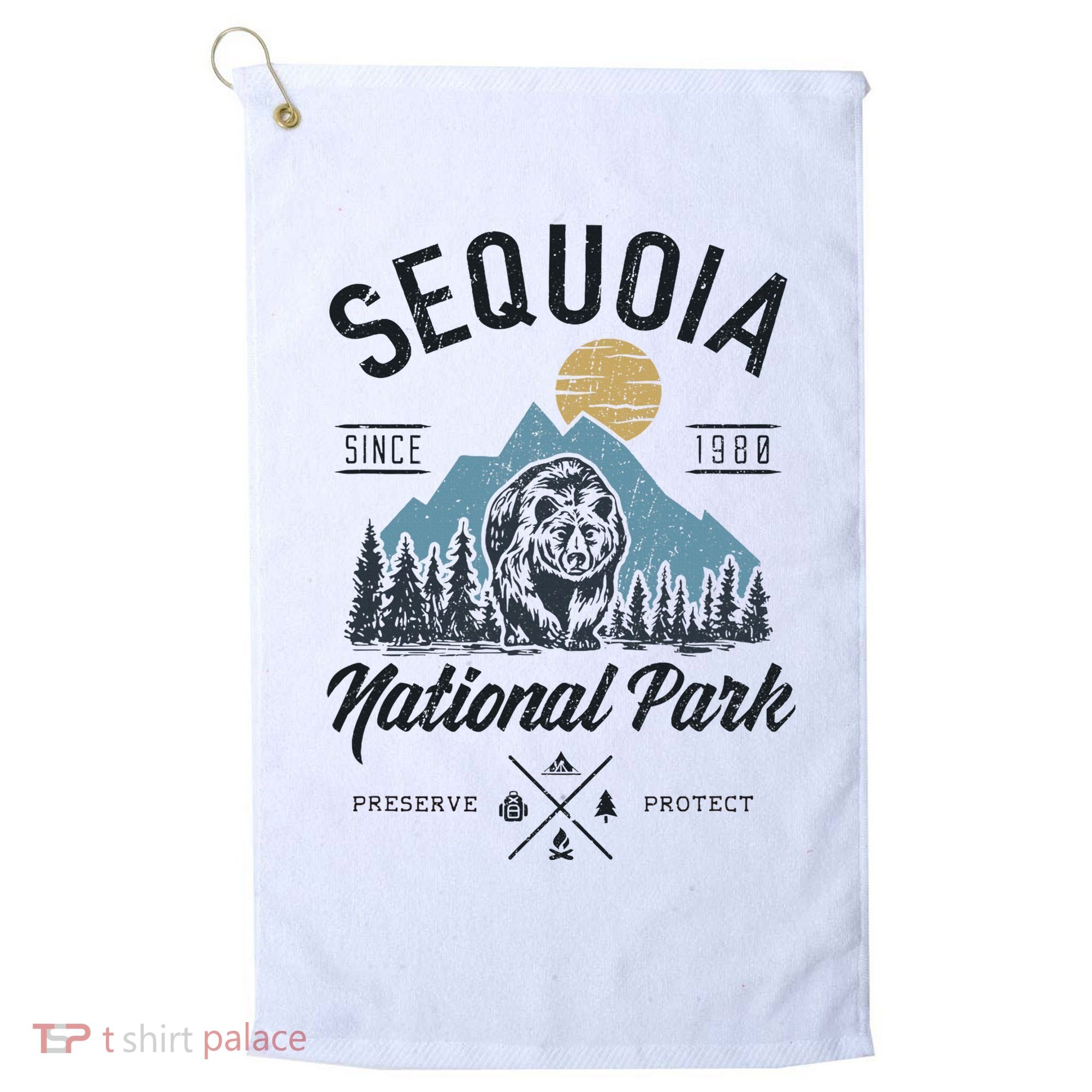 Sequoia National Park Novelty Hiking Camping Golf Towel