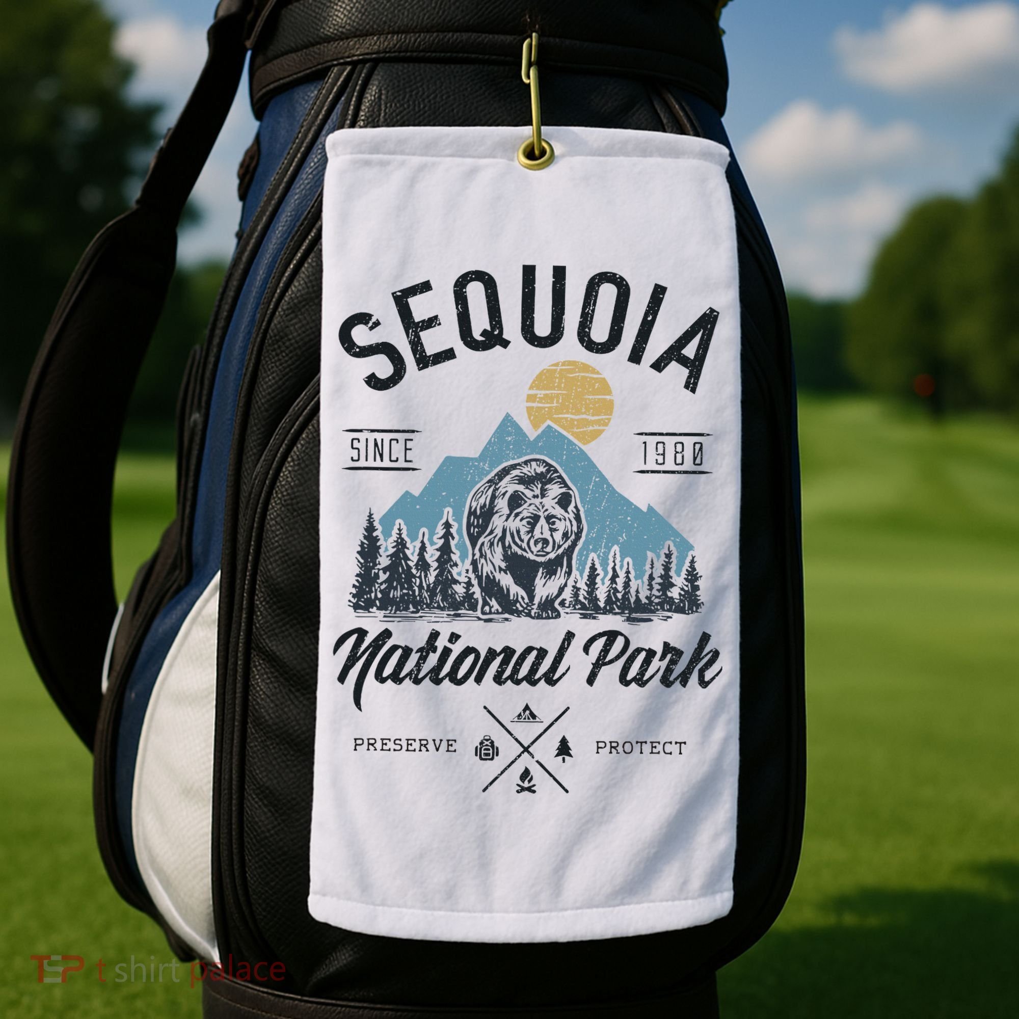 Sequoia National Park Novelty Hiking Camping Golf Towel