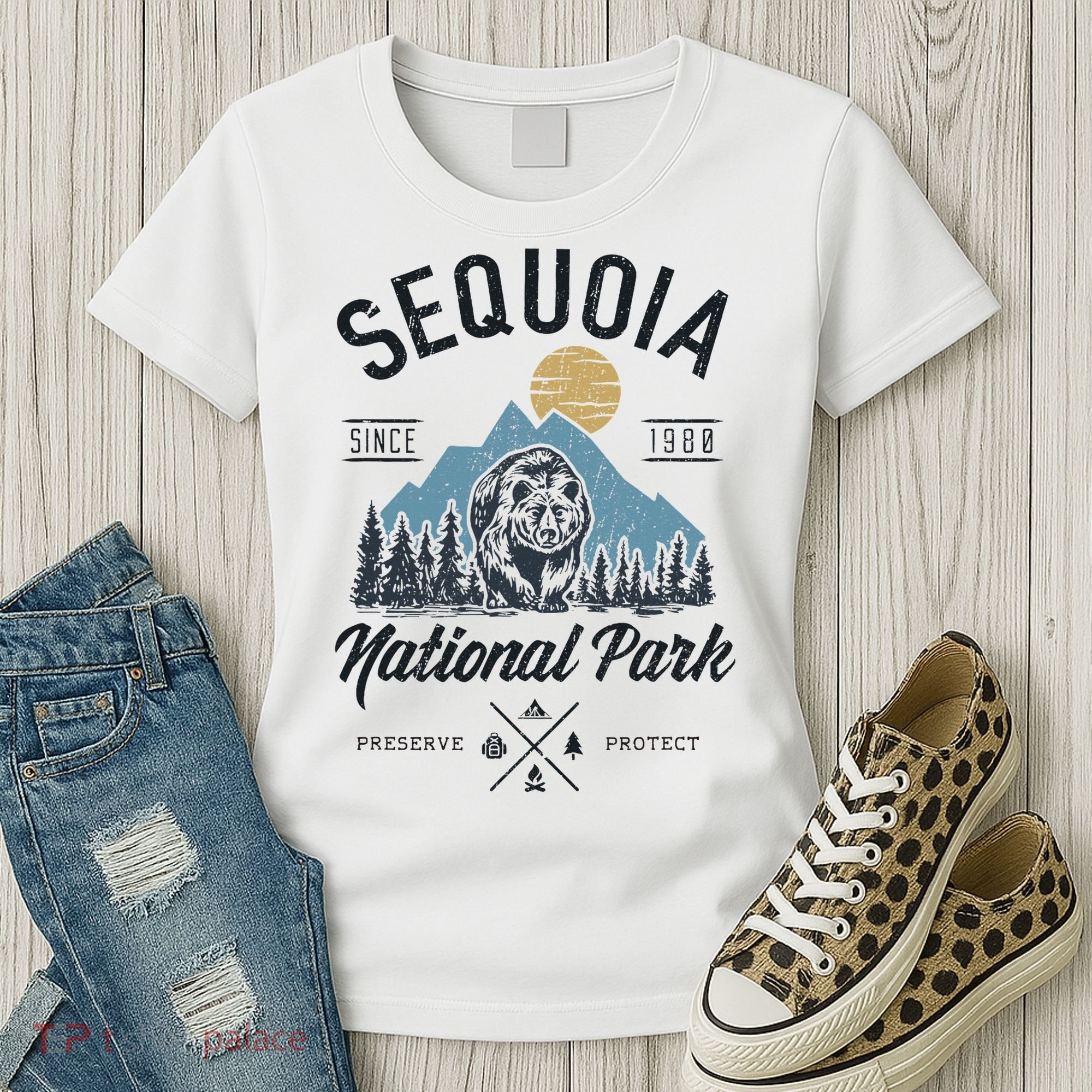 Sequoia National Park Novelty Hiking Camping Women's T-Shirt