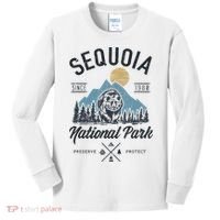Sequoia National Park Novelty Hiking Camping Kids Long Sleeve Shirt thumb 0