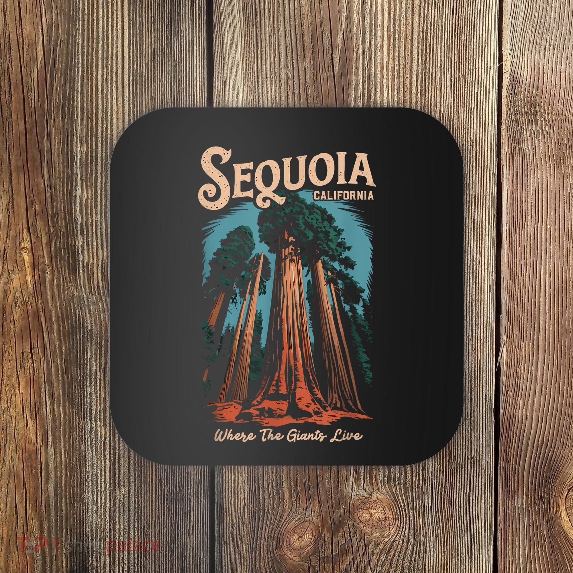 Sequoia National Park California Giant Tree Outdoors Coaster