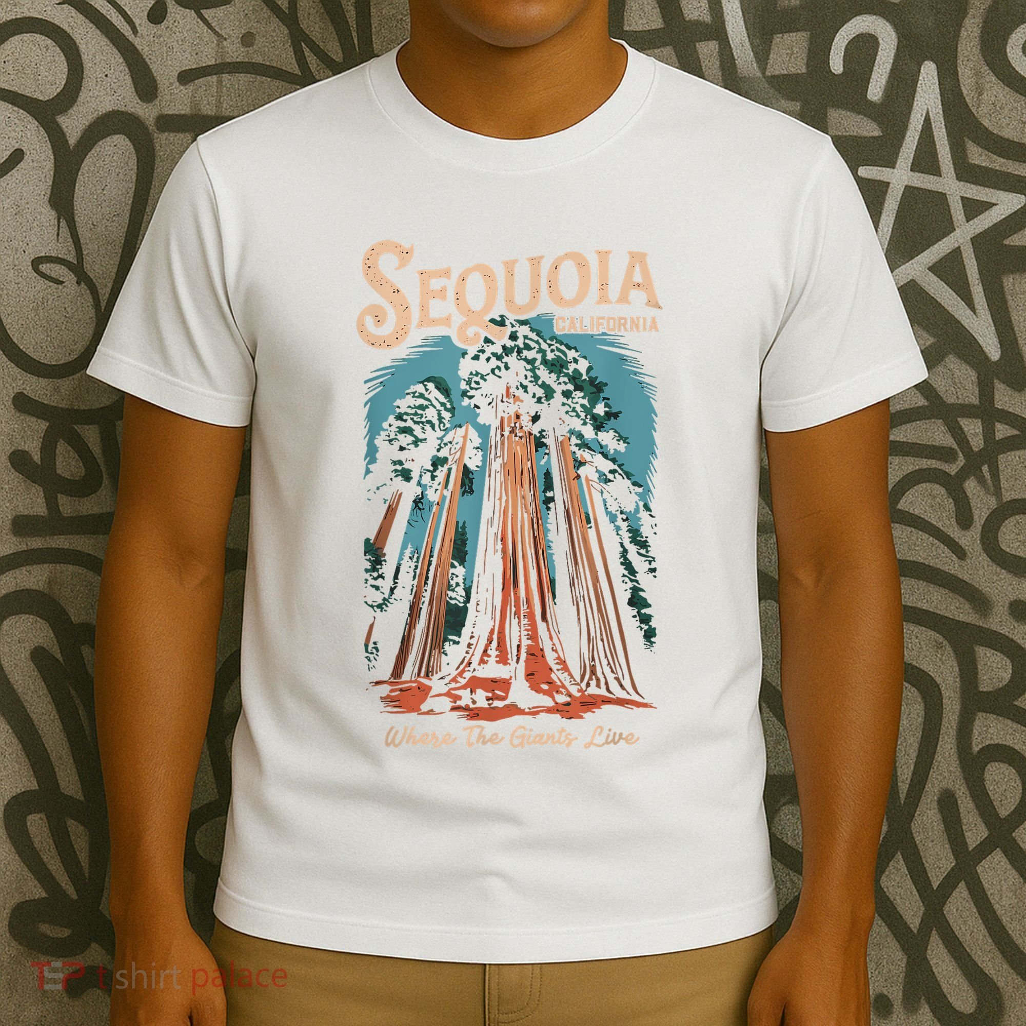 Sequoia National Park California Giant Tree Outdoors T-Shirt