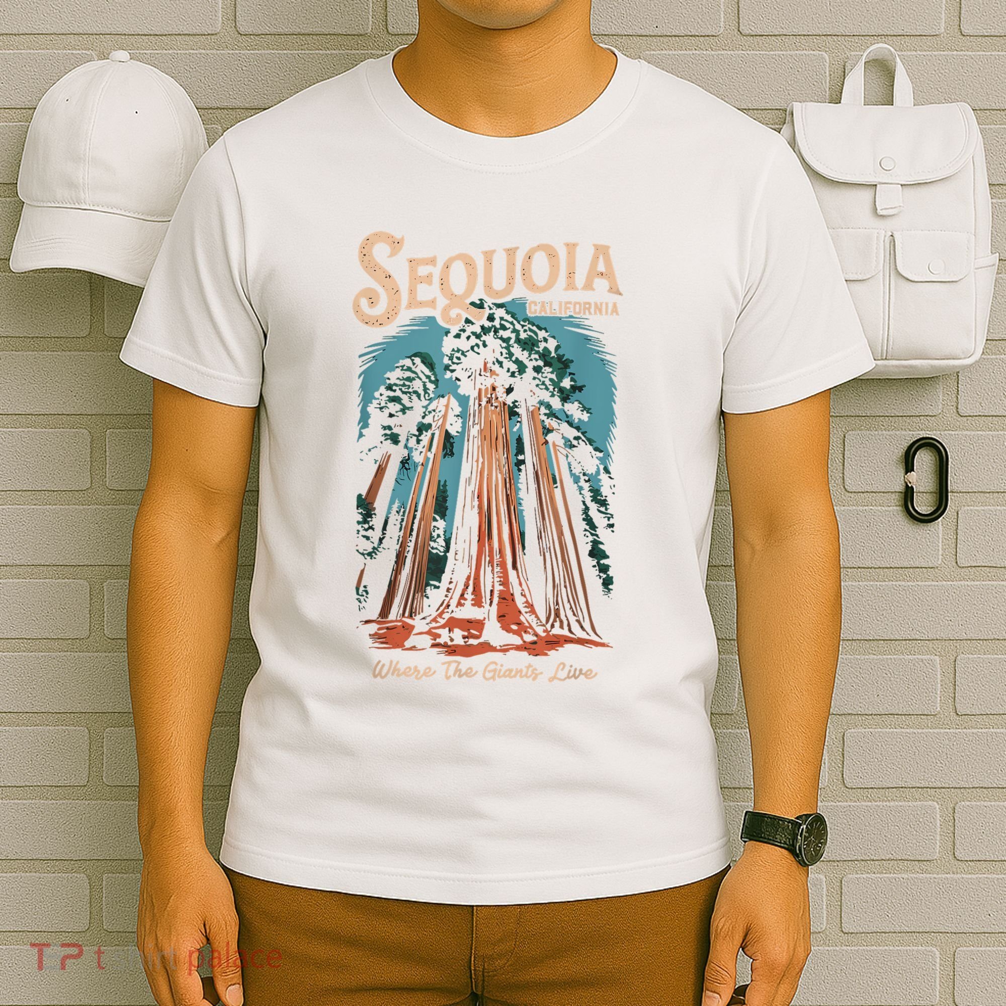 Sequoia National Park California Giant Tree Outdoors T-Shirt