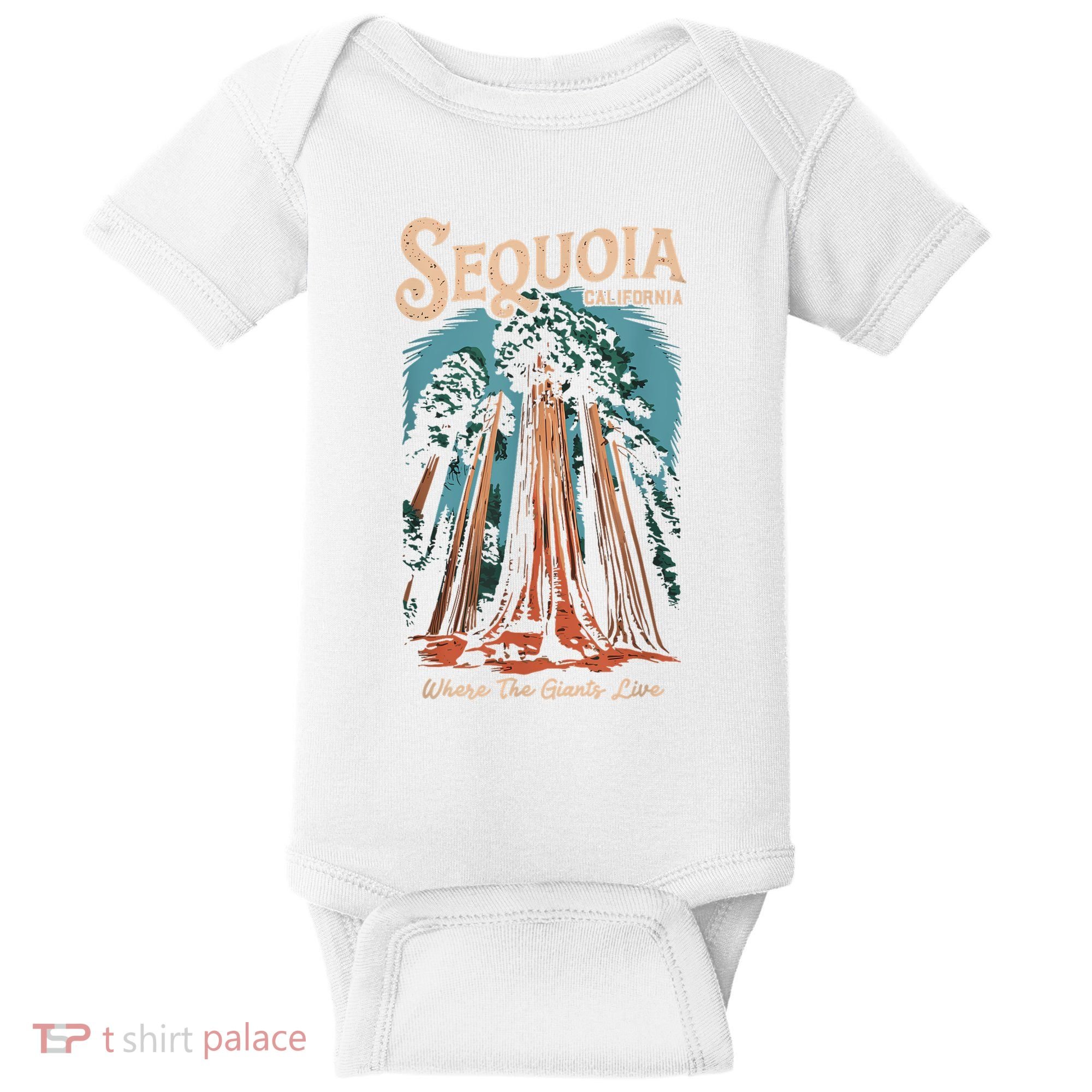 Sequoia National Park California Giant Tree Outdoors Baby Bodysuit