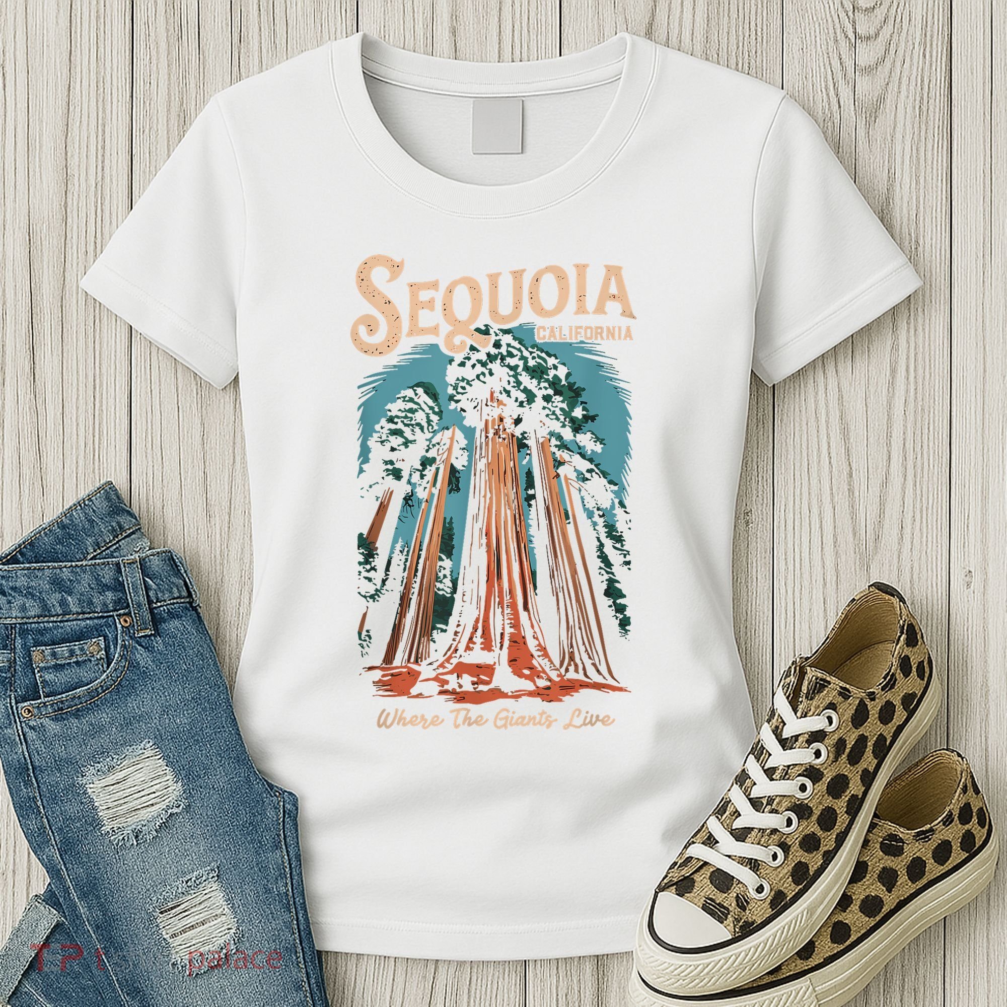 Sequoia National Park California Giant Tree Outdoors Women's T-Shirt