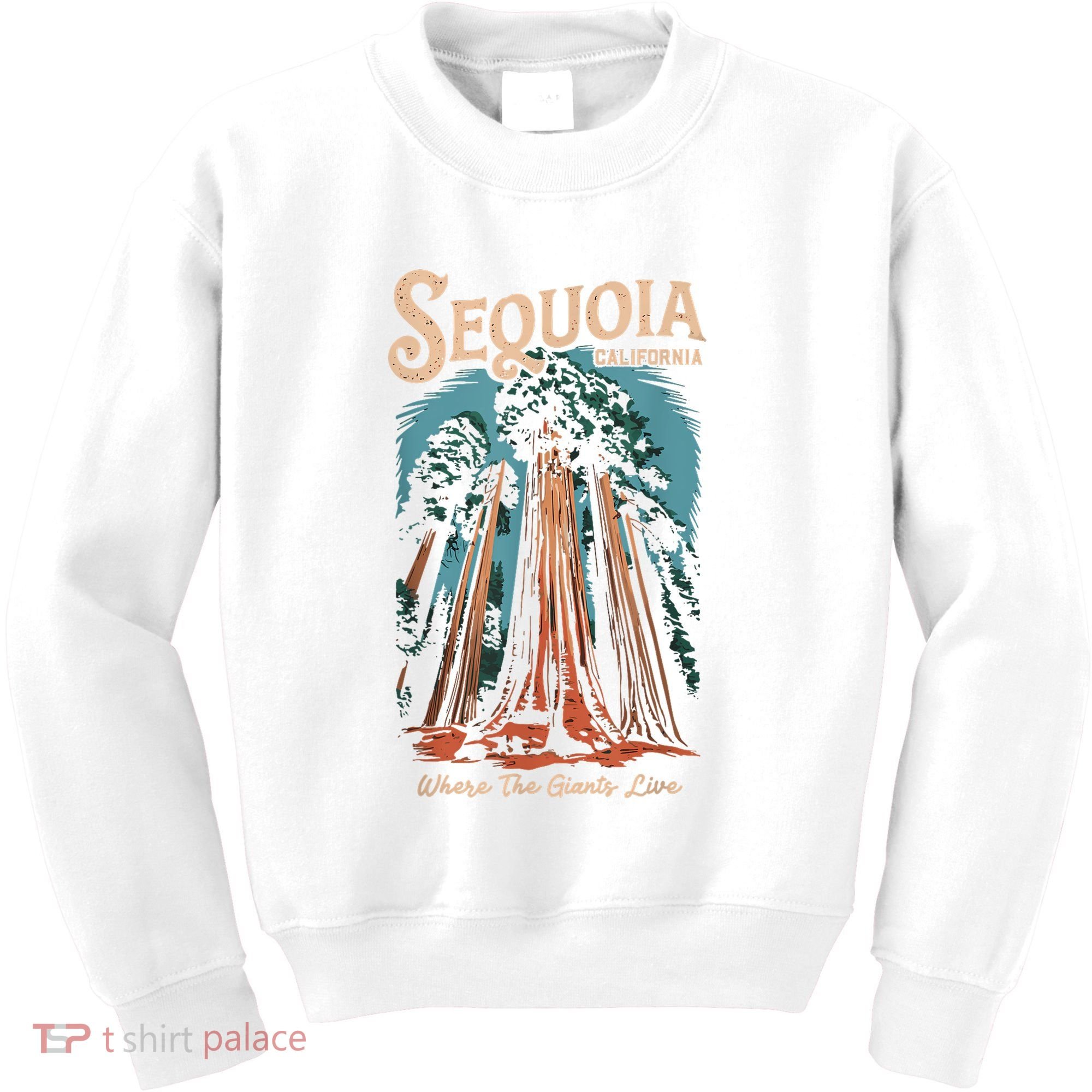Sequoia National Park California Giant Tree Outdoors Kids Sweatshirt
