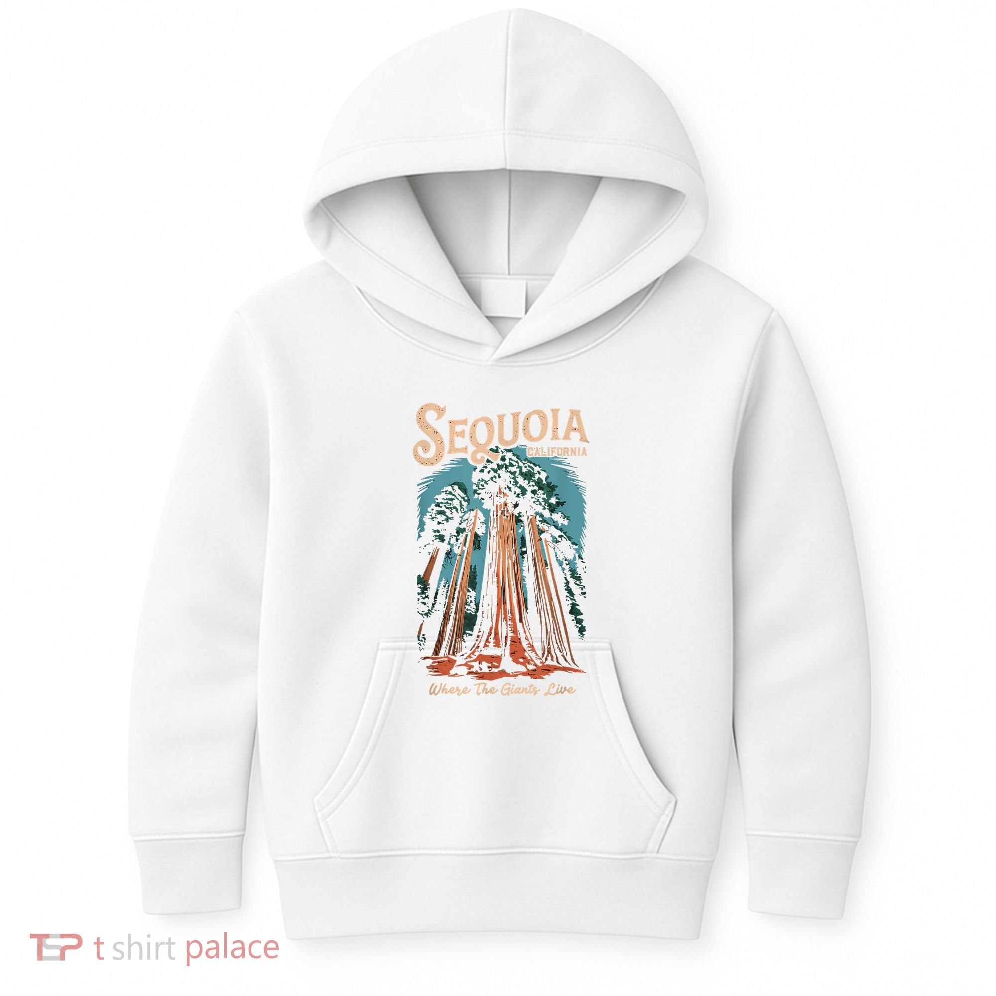 Sequoia National Park California Giant Tree Outdoors Kids Hoodie