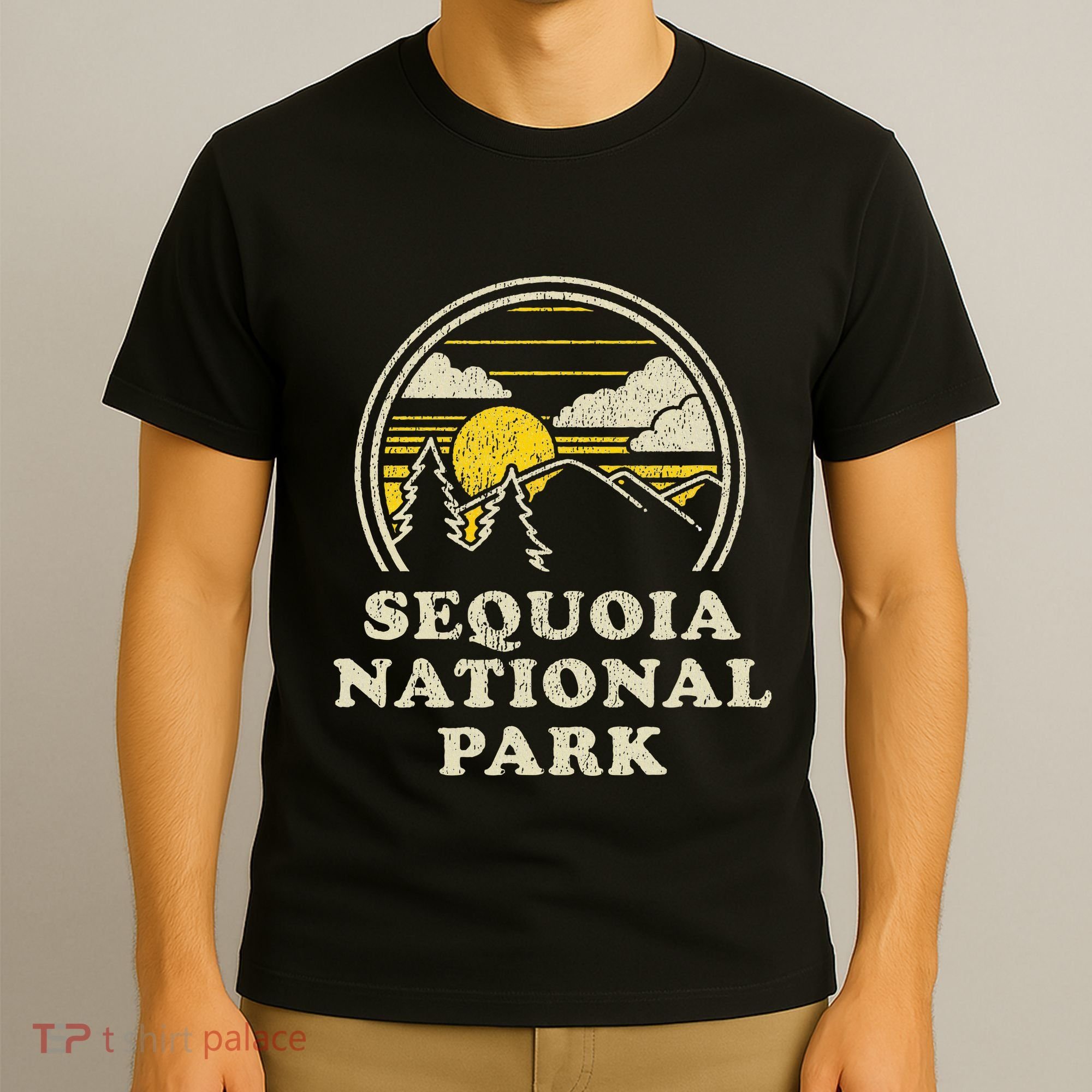 Sequoia National Park California Ca Vintage Hiking T-Shirt
