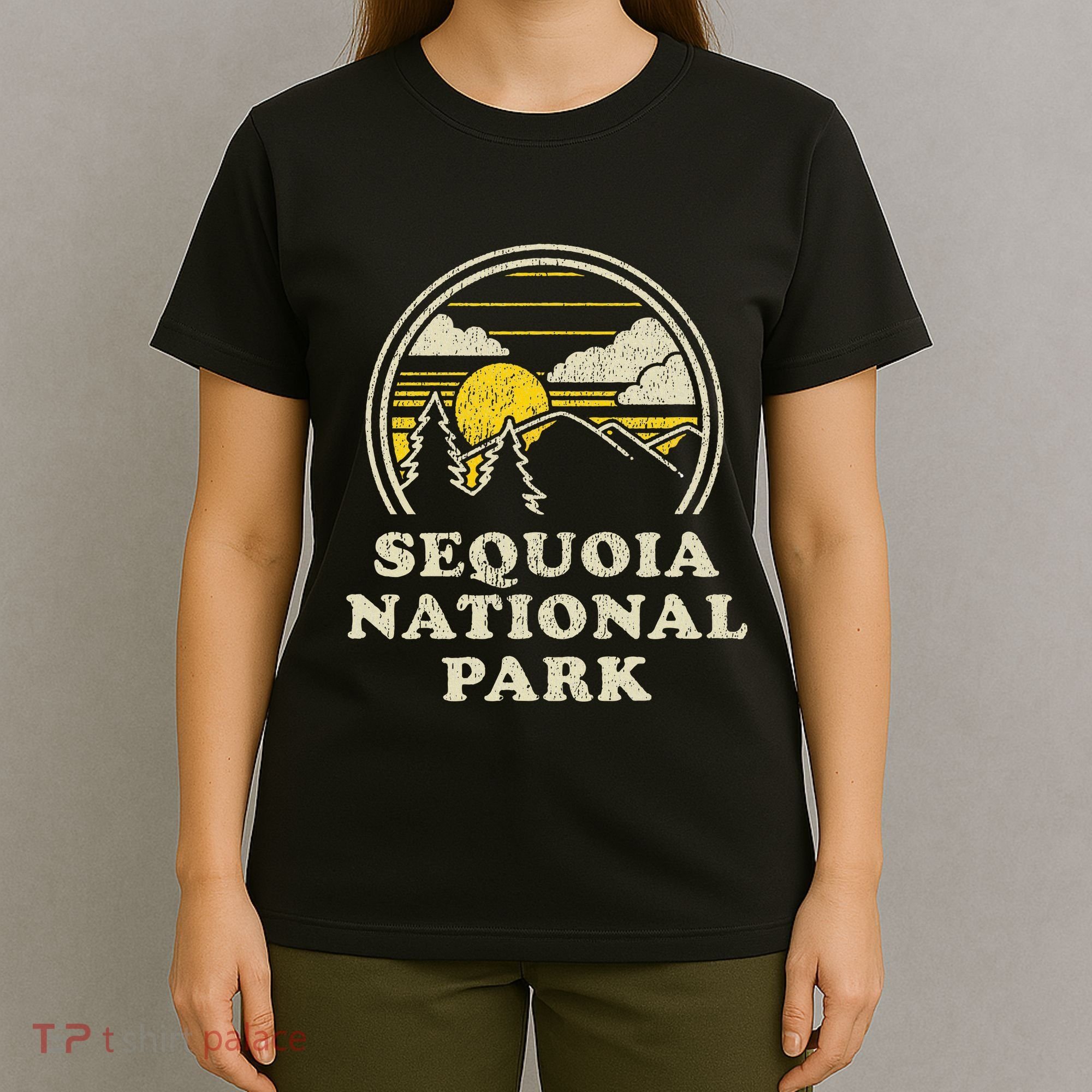 Sequoia National Park California Ca Vintage Hiking T-Shirt