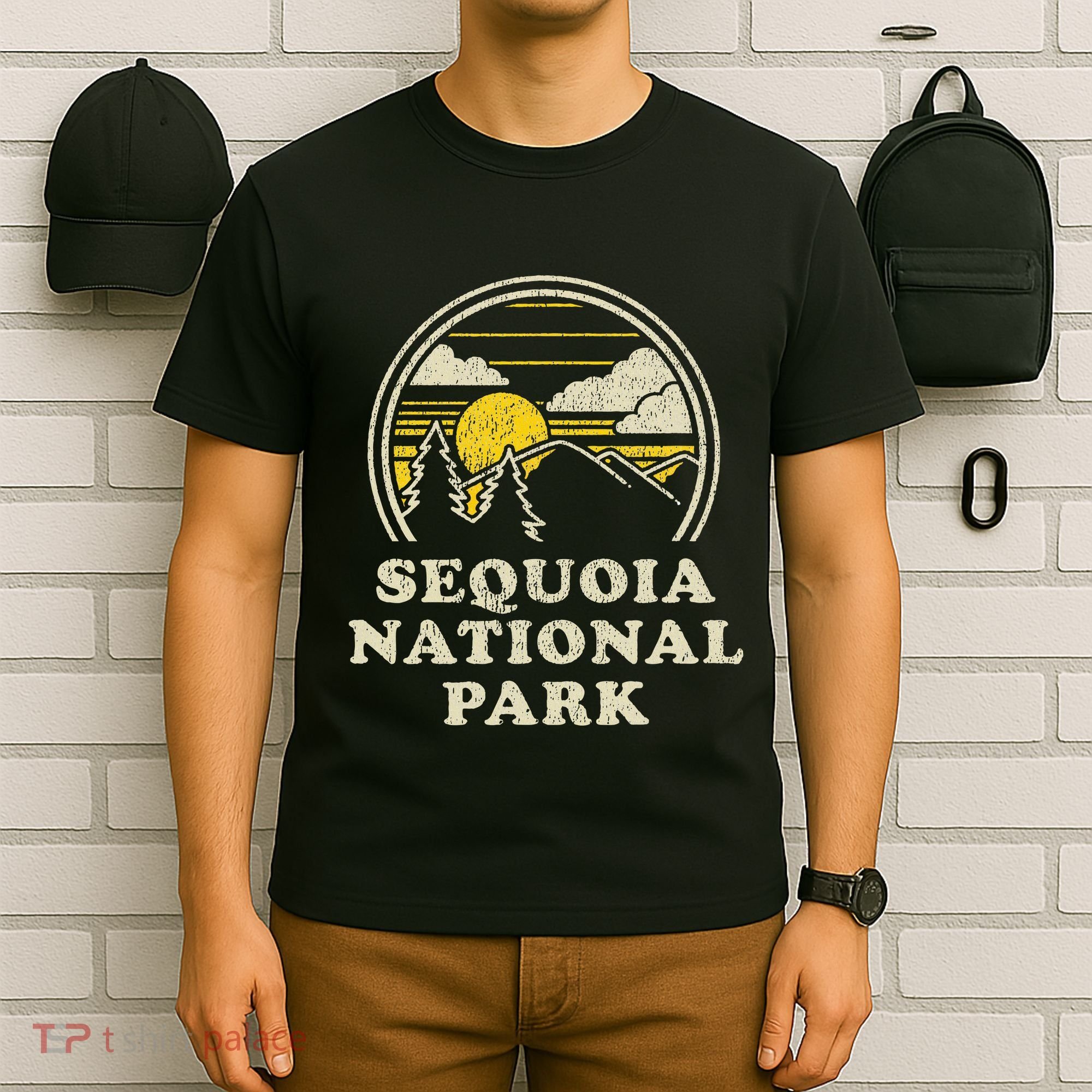 Sequoia National Park California Ca Vintage Hiking T-Shirt