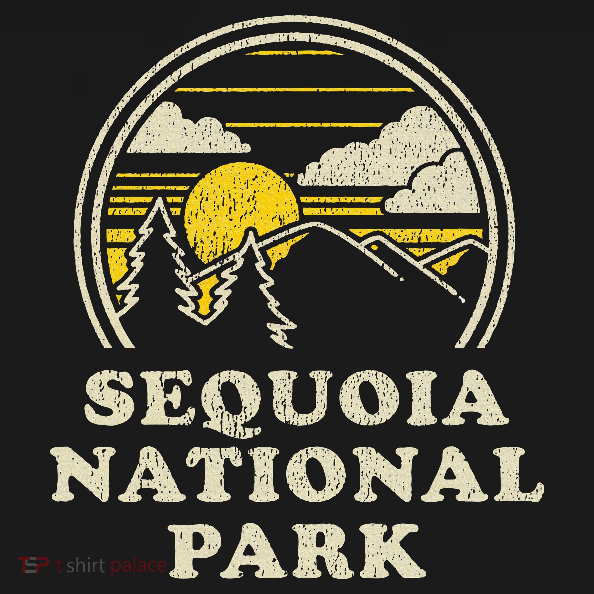 Sequoia National Park California Ca Vintage Hiking T-Shirt