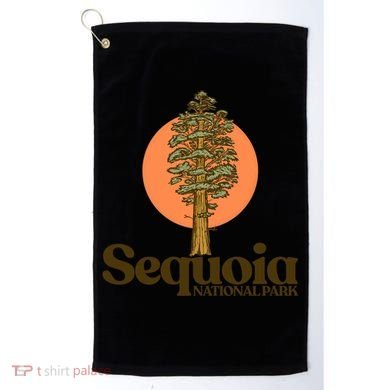 Sequoia National Park General Sher Tree Graphic Cool Gift Golf Towel