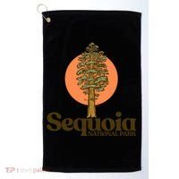 Sequoia National Park General Sher Tree Graphic Cool Gift Golf Towel thumb 0
