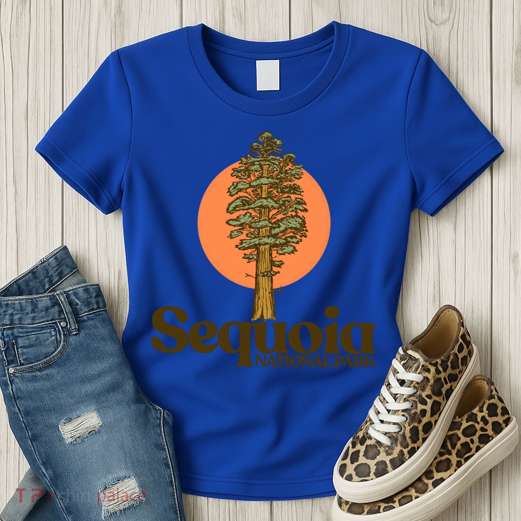 Sequoia National Park General Sher Tree Graphic Cool Gift Women's T-Shirt