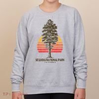 Sequoia National Park Retro Tree Minimalist Graphic Women's Sweatshirt thumb 0