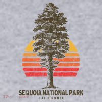 Sequoia National Park Retro Tree Minimalist Graphic Women's Sweatshirt thumb 2