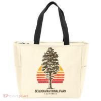 Sequoia National Park Retro Tree Minimalist Graphic Tote Bag thumb 0