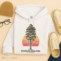 Sequoia National Park Retro Tree Minimalist Graphic Hoodie thumb 4