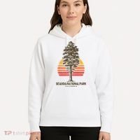 Sequoia National Park Retro Tree Minimalist Graphic Hoodie thumb 5