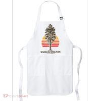 Sequoia National Park Retro Tree Minimalist Graphic Apron thumb 0