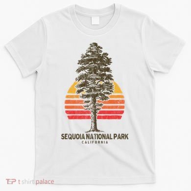 Sequoia National Park Retro Tree Minimalist Graphic T-Shirt