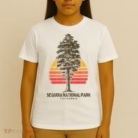 Sequoia National Park Retro Tree Minimalist Graphic T-Shirt thumb 4