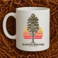 Sequoia National Park Retro Tree Minimalist Graphic Coffee Mug thumb 2