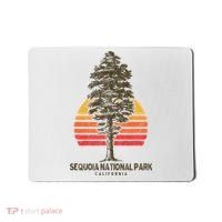 Sequoia National Park Retro Tree Minimalist Graphic Mousepad thumb 0