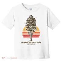 Sequoia National Park Retro Tree Minimalist Graphic Toddler T-Shirt thumb 0