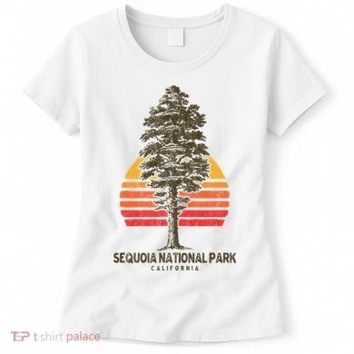 Sequoia National Park Retro Tree Minimalist Graphic Women's T-Shirt