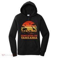 Serengeti National Park Tanzania Safari Animals Retro Women's Hoodie thumb 0