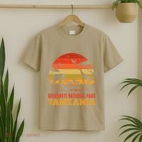 Serengeti National Park Tanzania Safari Animals Retro T-Shirt thumb 2