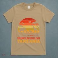 Serengeti National Park Tanzania Safari Animals Retro T-Shirt thumb 5